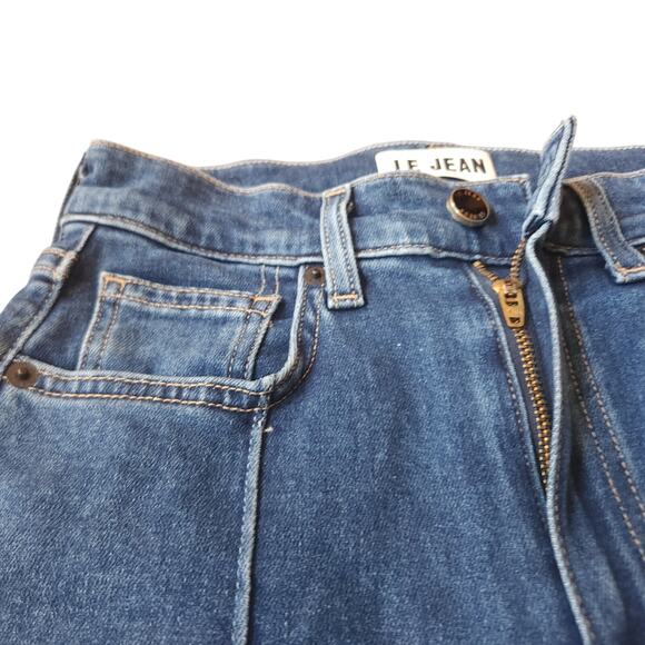 LE JEAN Amelia Pleated Straight Flare Leg Jeans Women sz. 24 (0)‎ | MSRP $274 - Picture 9 of 10